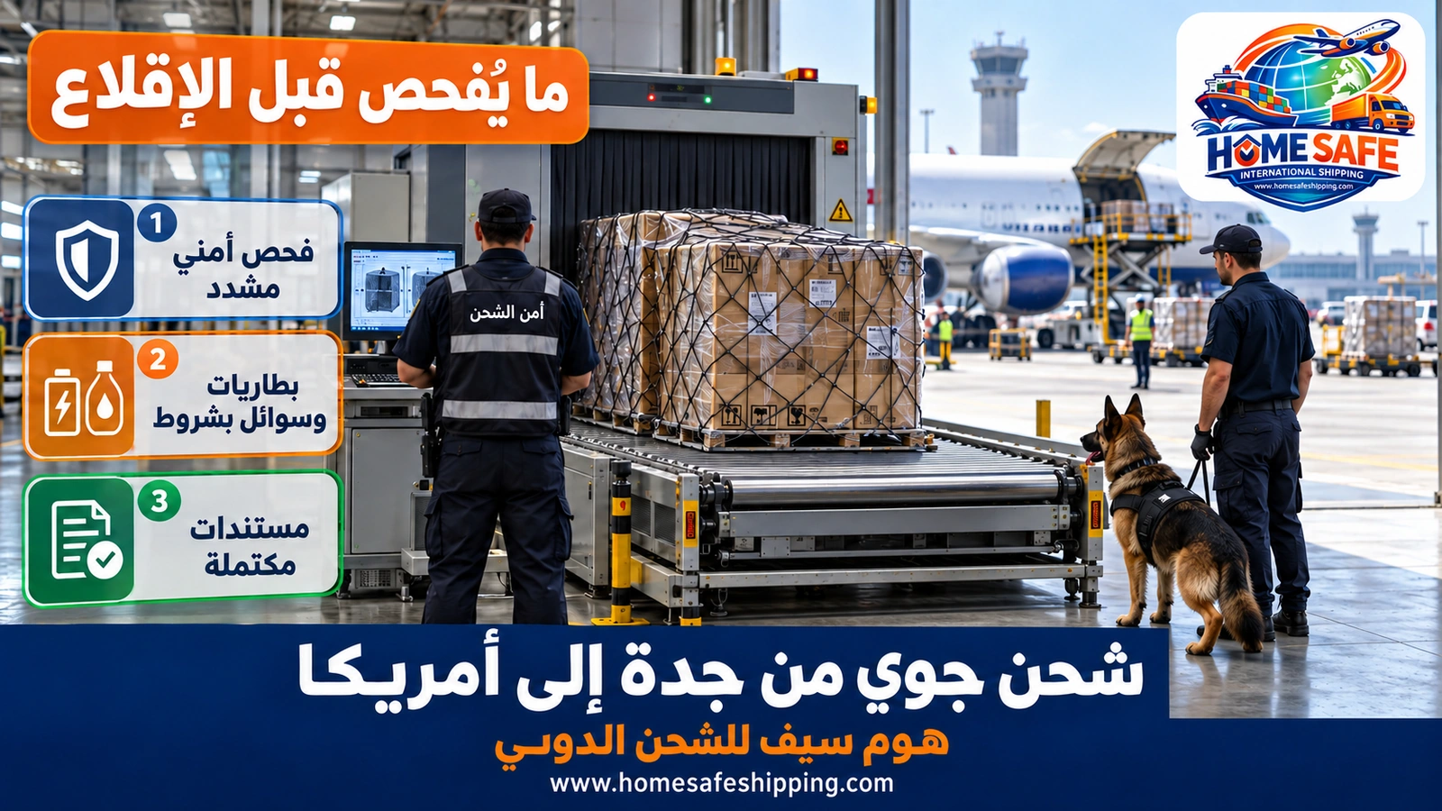 الفحص الأمني للشحنات الجوية المتجهة إلى أمريكا