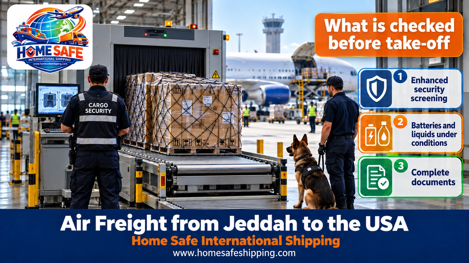 Security screening of air shipments bound for the USA