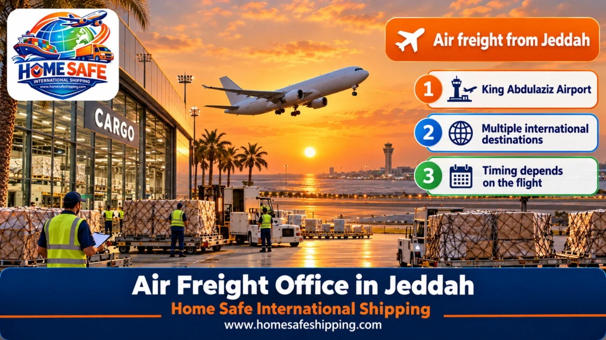 Air freight office in Jeddah from King Abdulaziz Airport