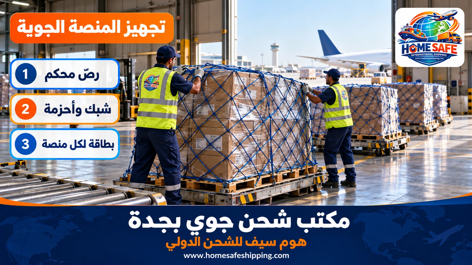 تجهيز منصات الشحن الجوي في جدة