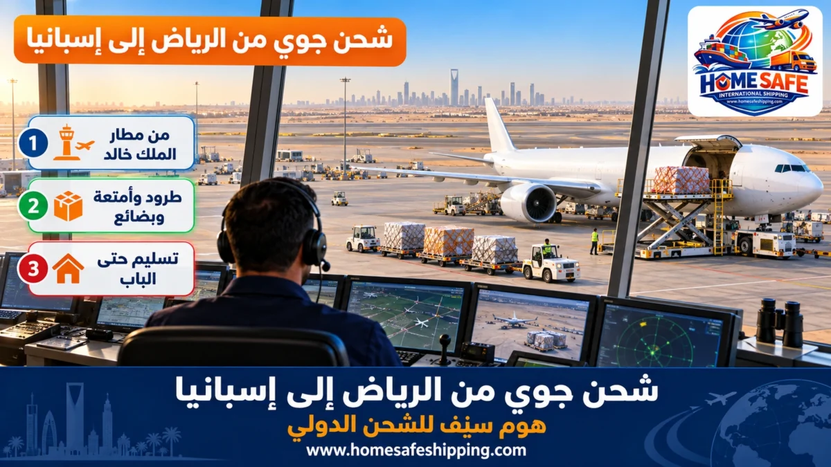 شحن جوي من الرياض إلى إسبانيا
