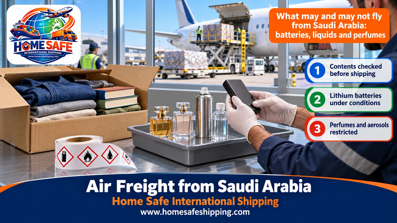 What may and may not fly from Saudi Arabia: batteries, liquids and perfumes