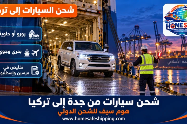 شحن سيارات من جدة إلى تركيا على سفن الرورو