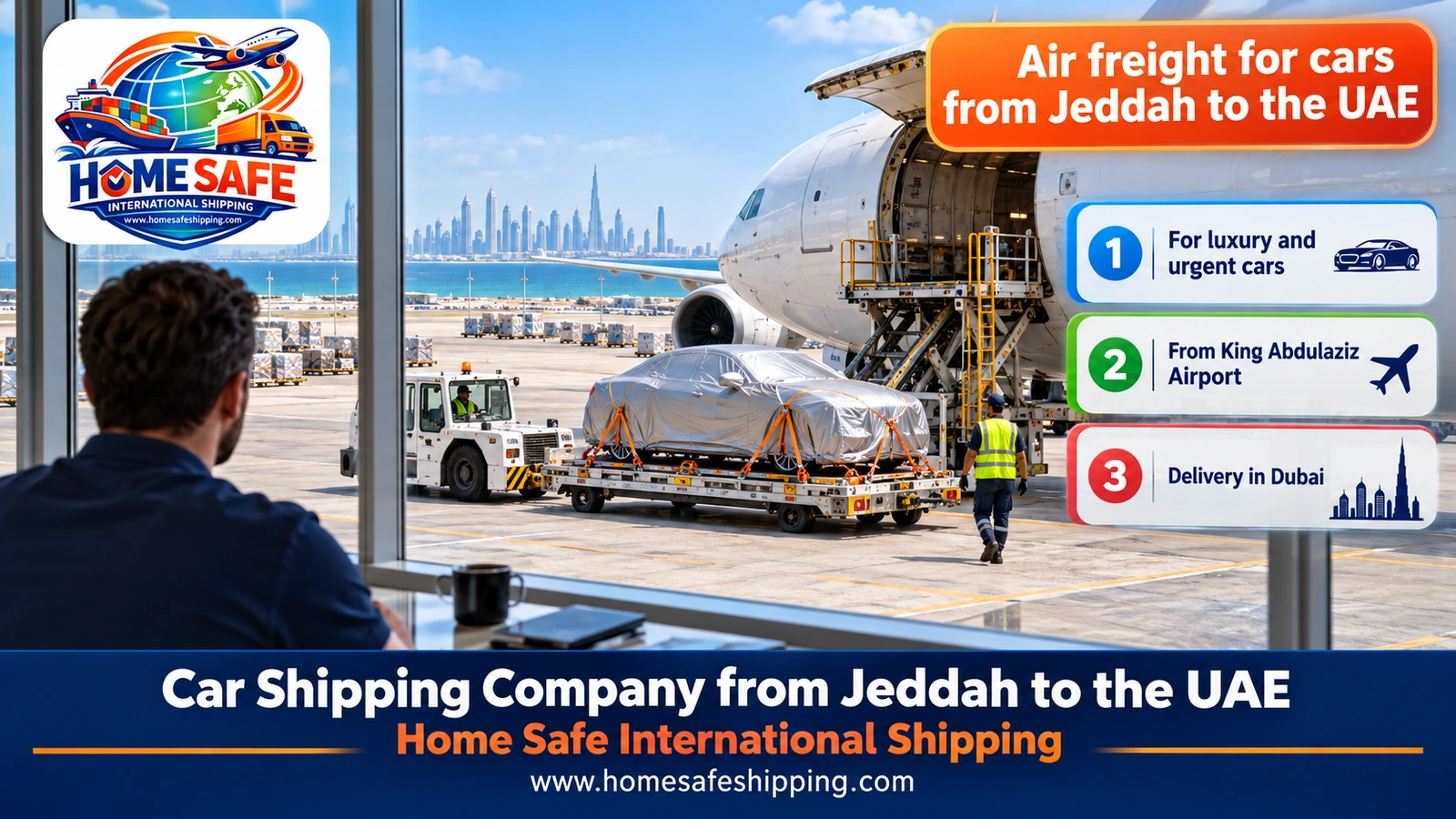 Air freight for cars from Jeddah to the UAE