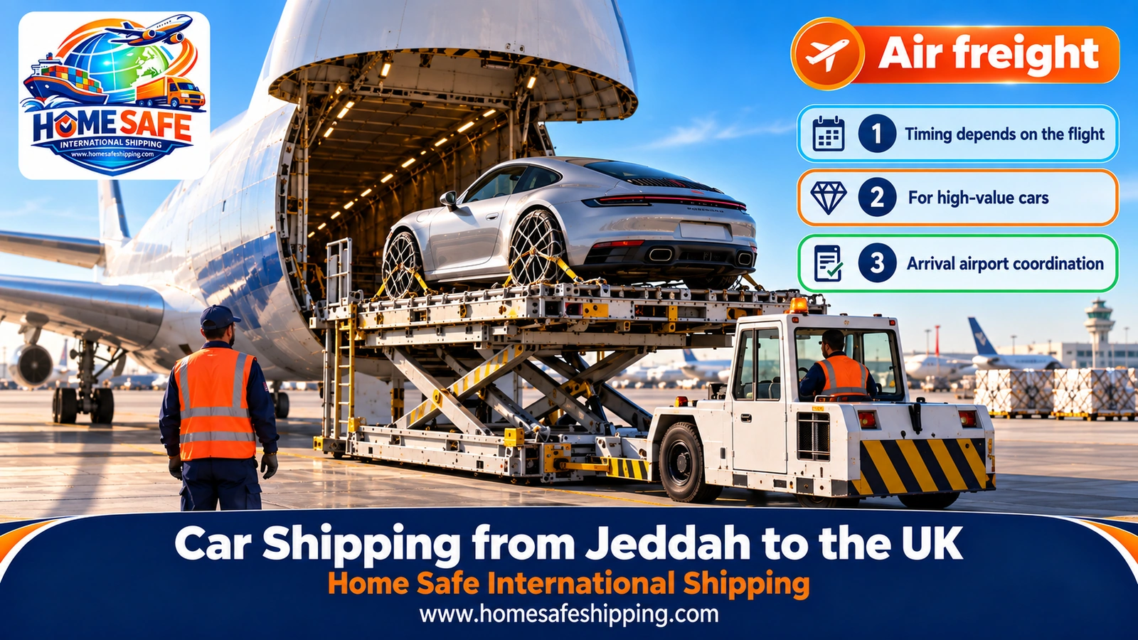 Air freight of a car from Jeddah to the UK
