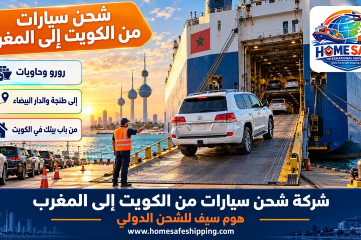 شحن سيارات من الكويت إلى المغرب