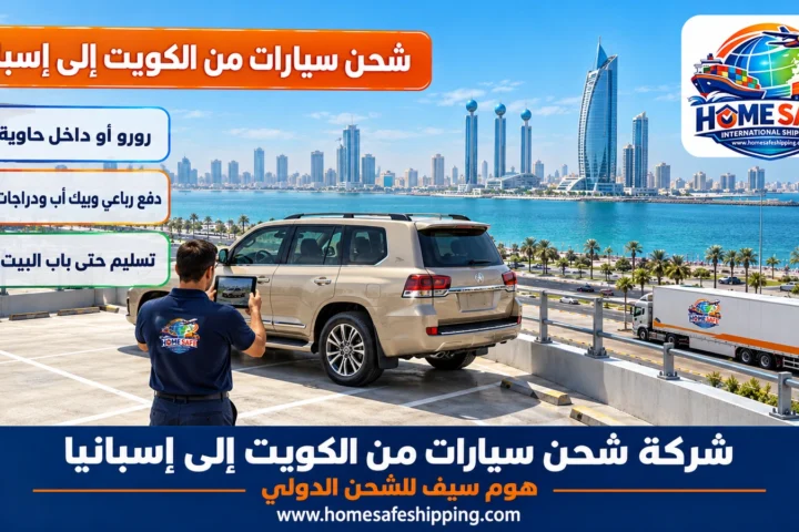 شركة شحن سيارات من الكويت إلى إسبانيا