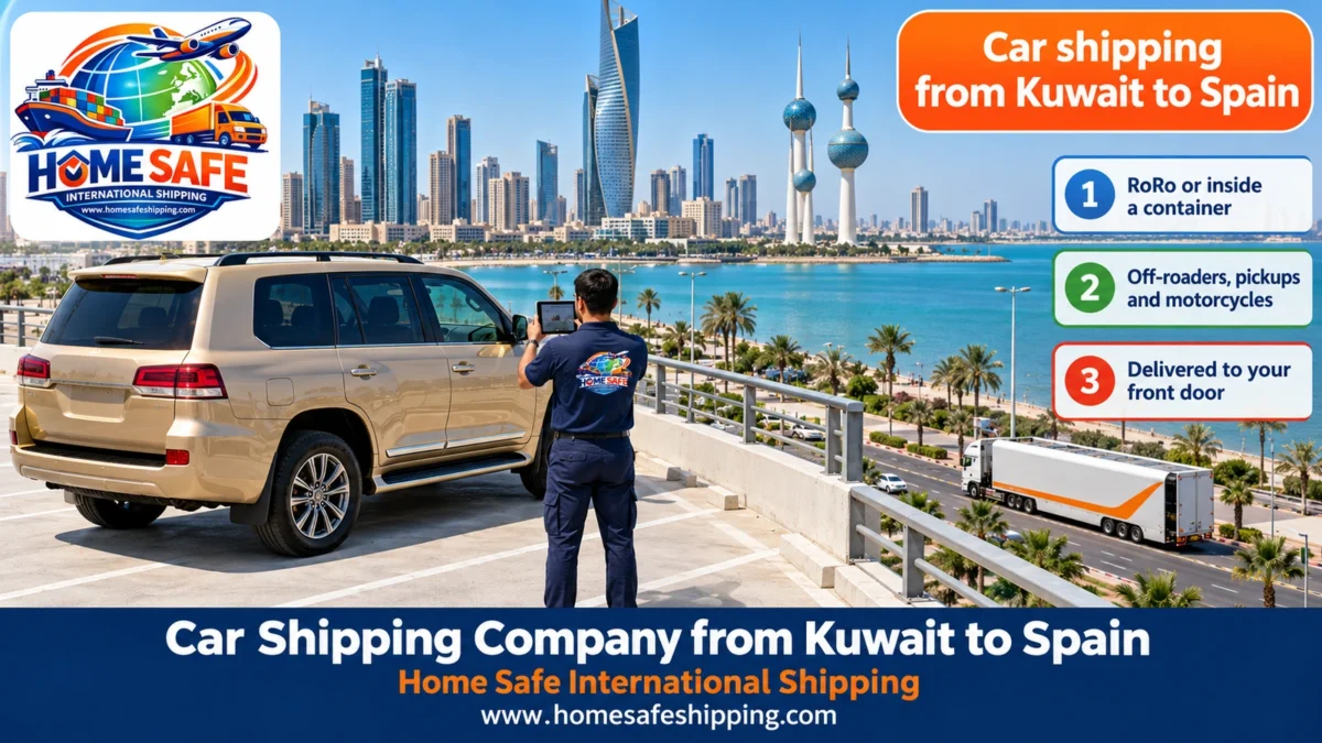 Car Shipping Company from Kuwait to Spain