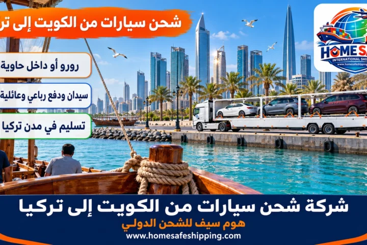 شركة شحن سيارات من الكويت إلى تركيا