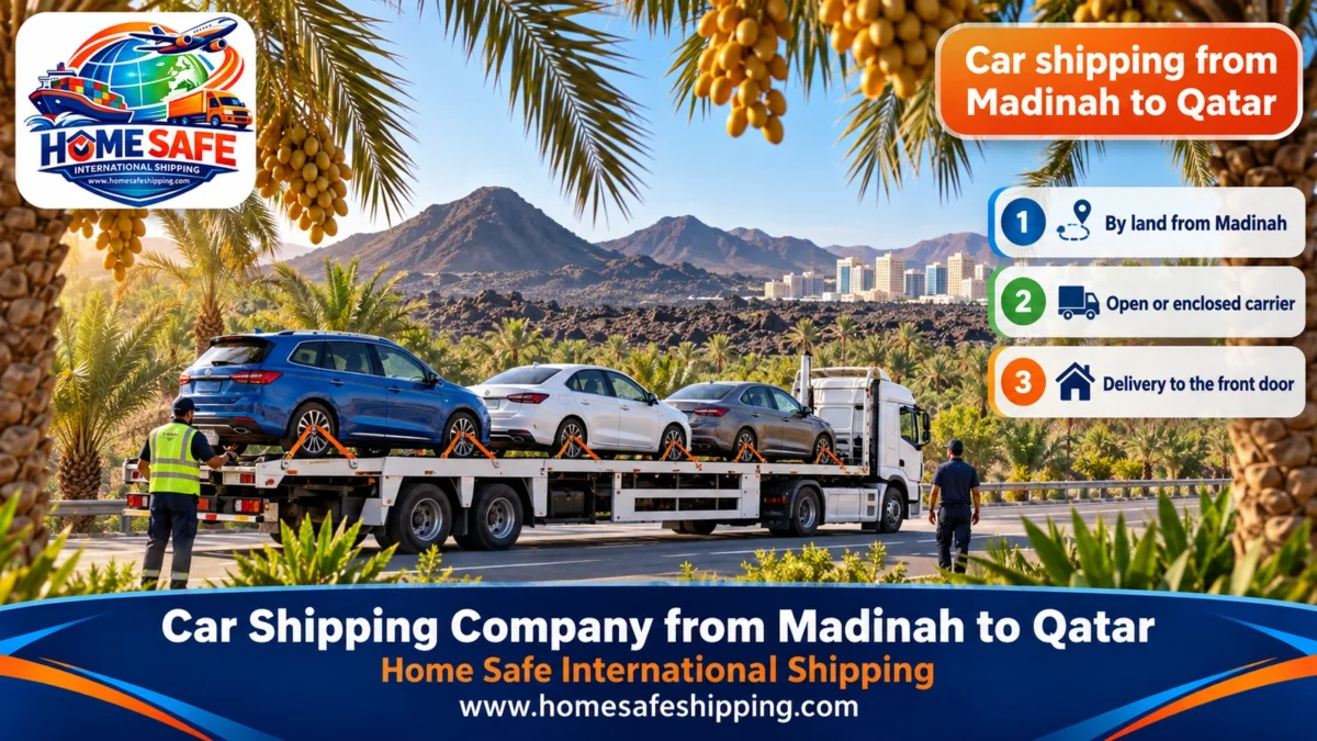 Car Shipping Company from Madinah to Qatar
