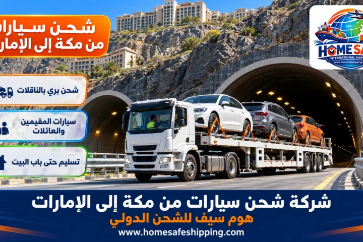 شركة شحن سيارات من مكة إلى الإمارات