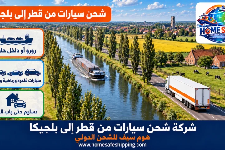شركة شحن سيارات من قطر إلى بلجيكا
