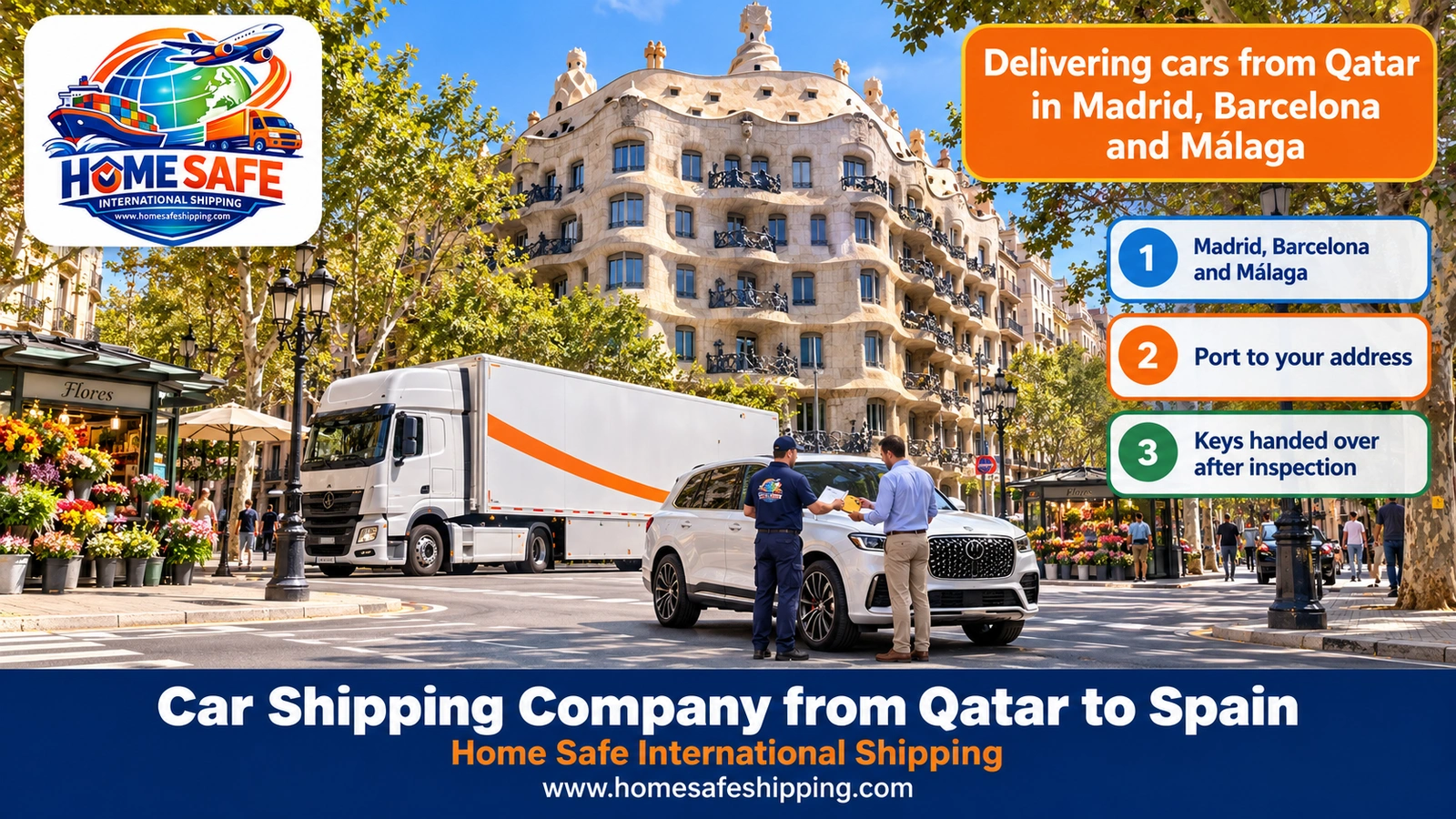 Delivering cars from Qatar in Madrid, Barcelona and Málaga