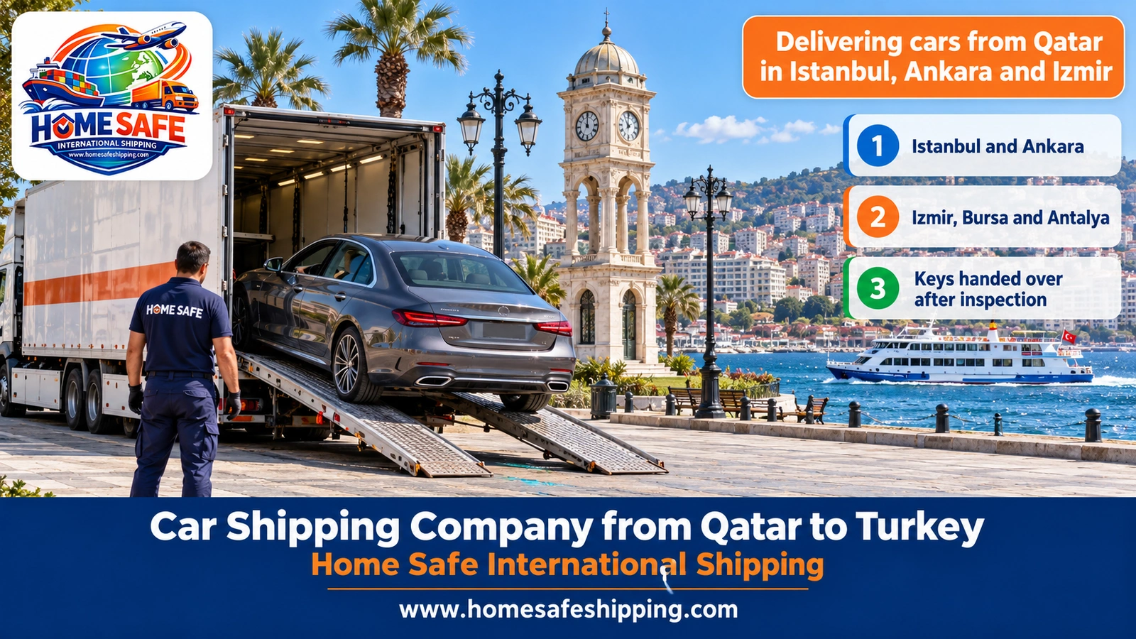 Delivering cars from Qatar in Istanbul, Ankara and Izmir