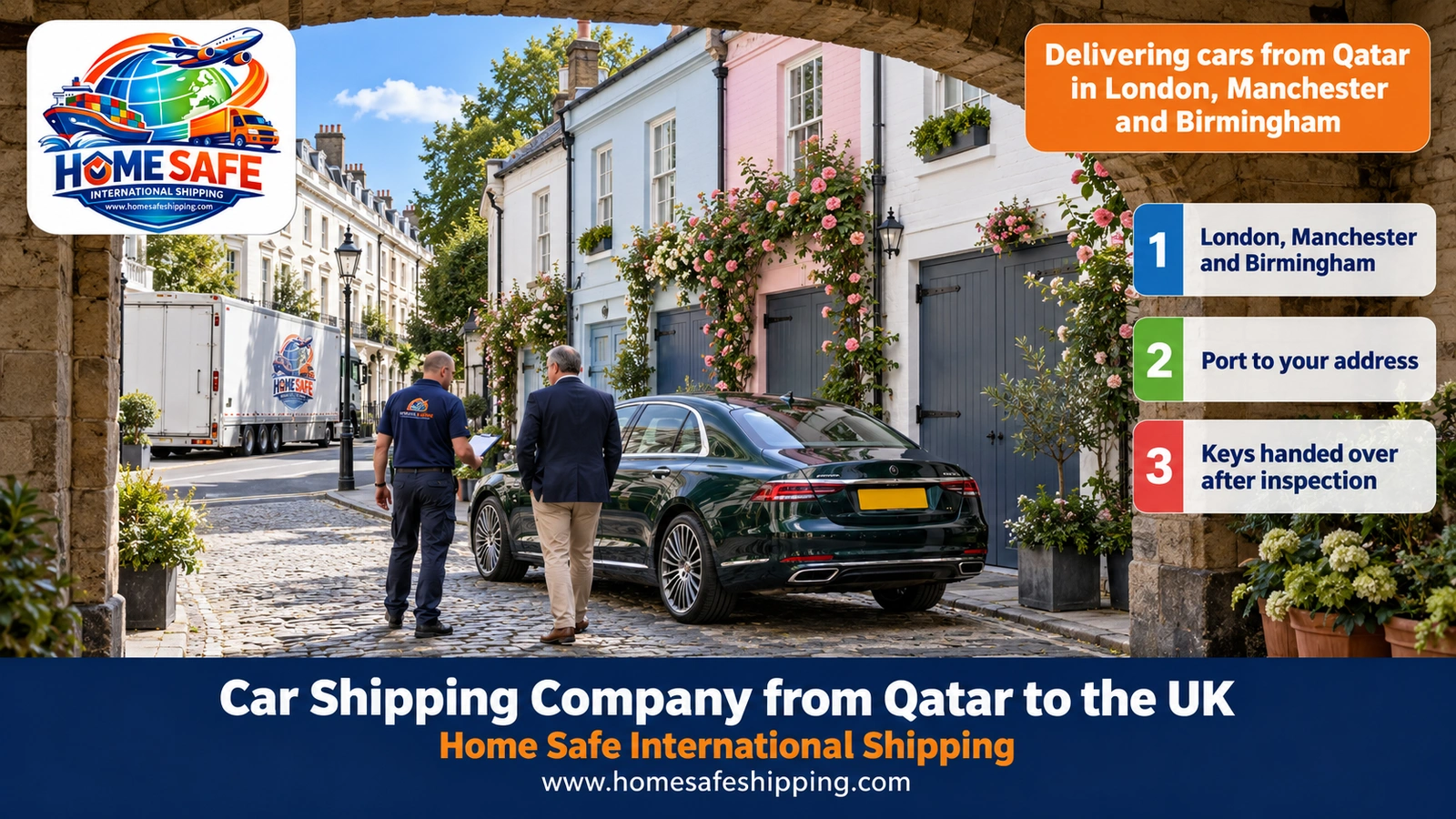 Delivering cars from Qatar in London, Manchester and Birmingham