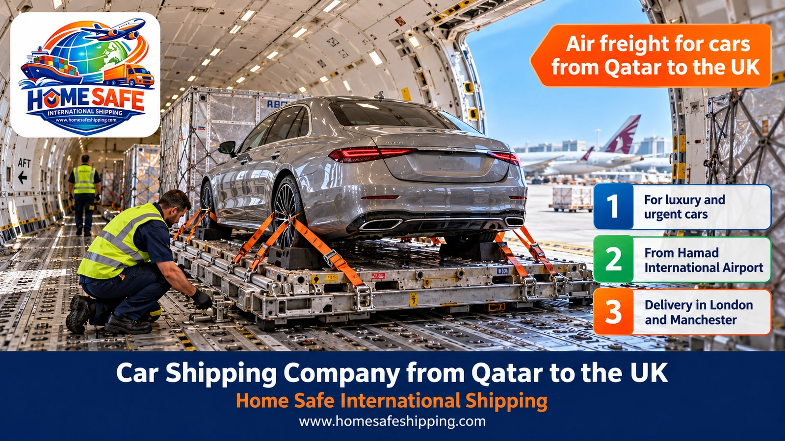 Air freight for cars from Qatar to the UK