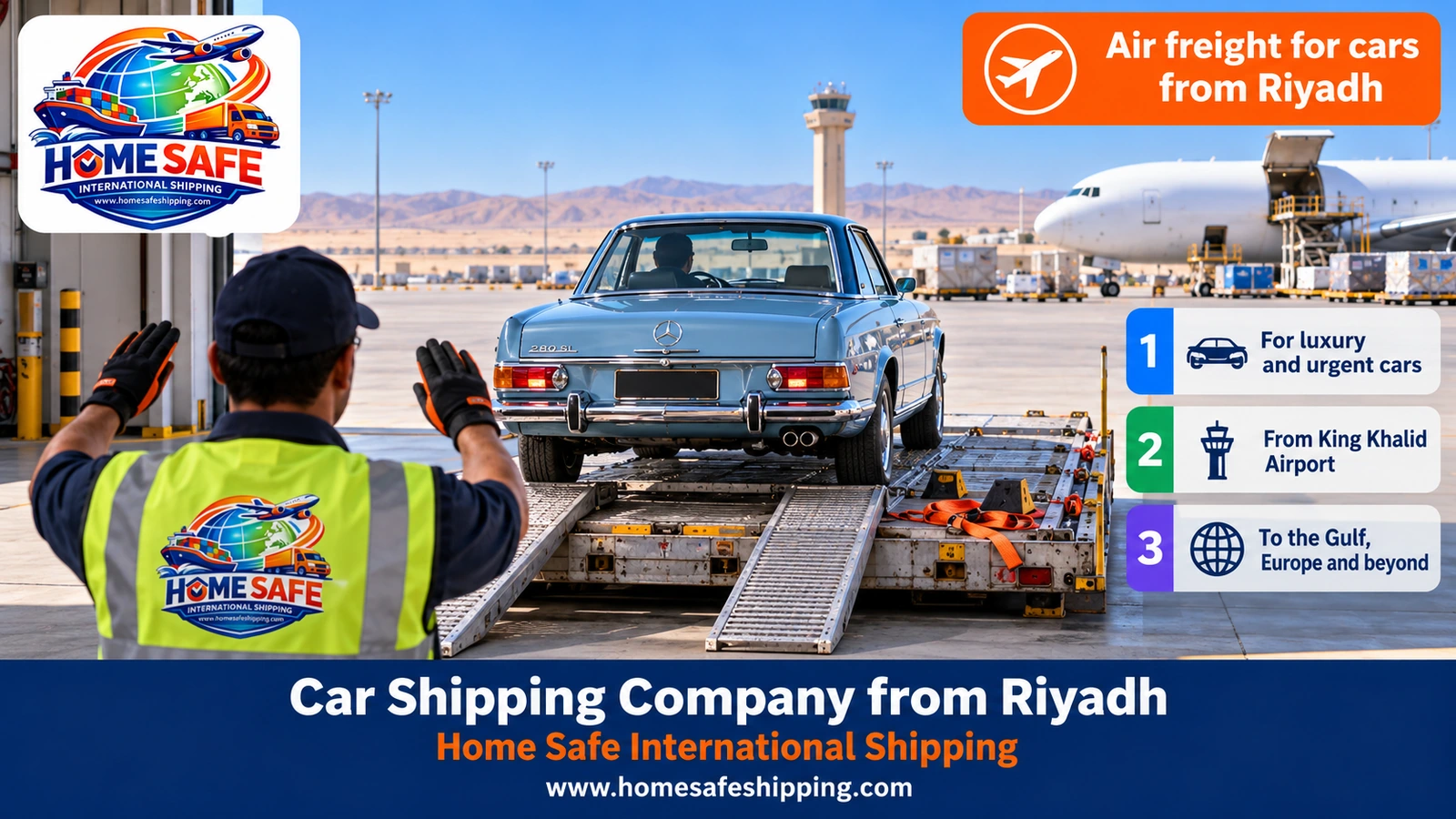 Air freight for cars from Riyadh