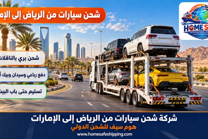 شركة شحن سيارات من الرياض إلى الإمارات