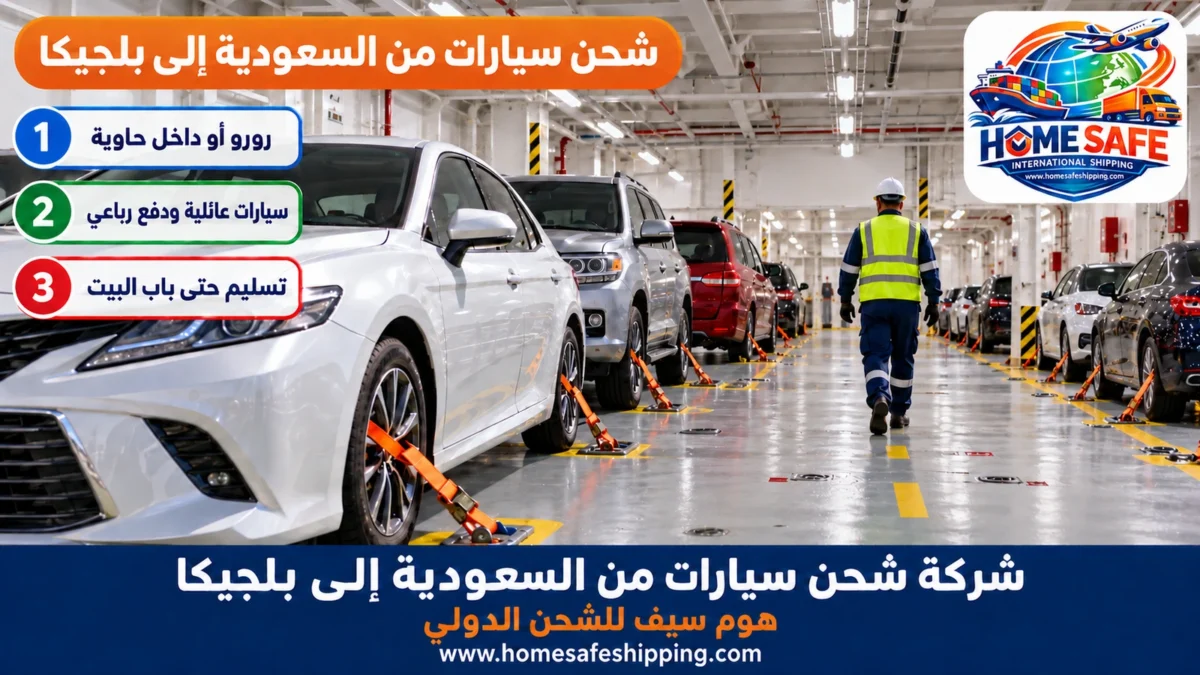 شركة شحن سيارات من السعودية إلى بلجيكا