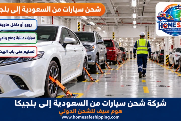 شركة شحن سيارات من السعودية إلى بلجيكا
