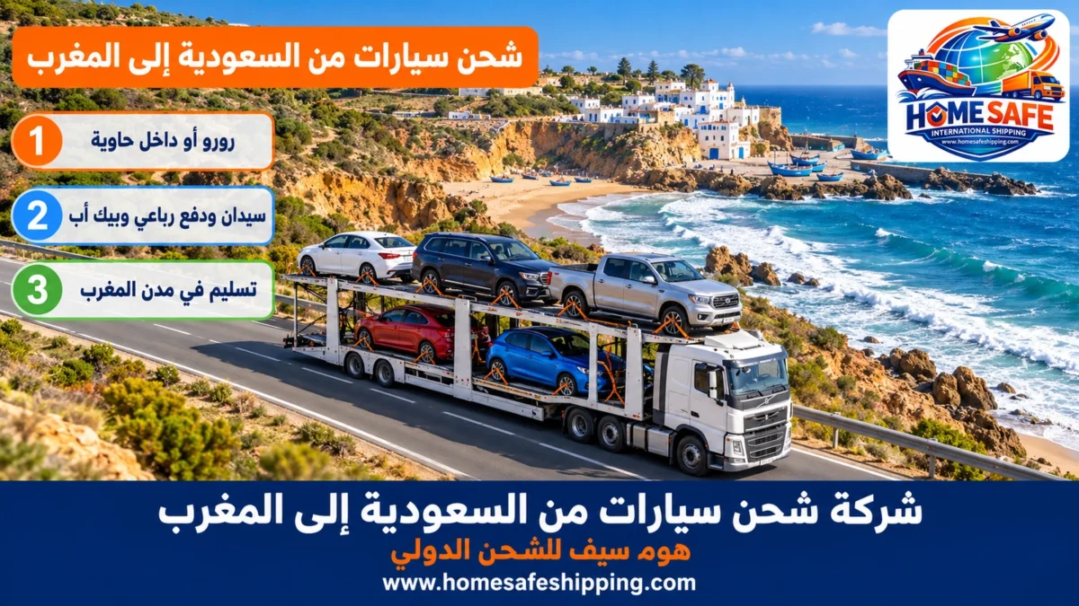 شركة شحن سيارات من السعودية إلى المغرب