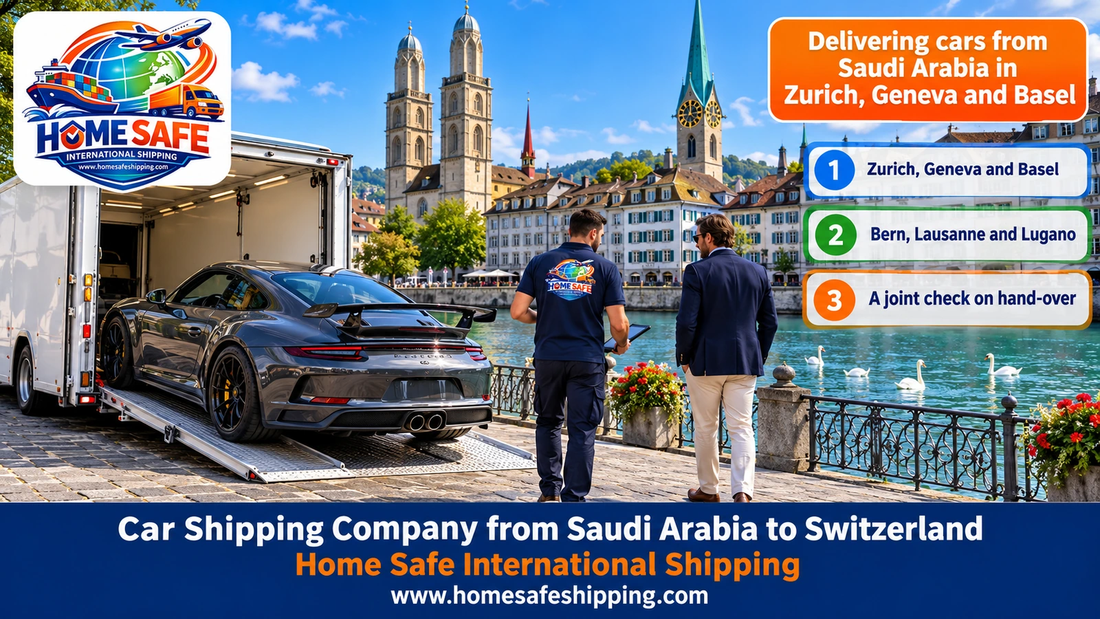 Delivering cars from Saudi Arabia in Zurich, Geneva and Basel