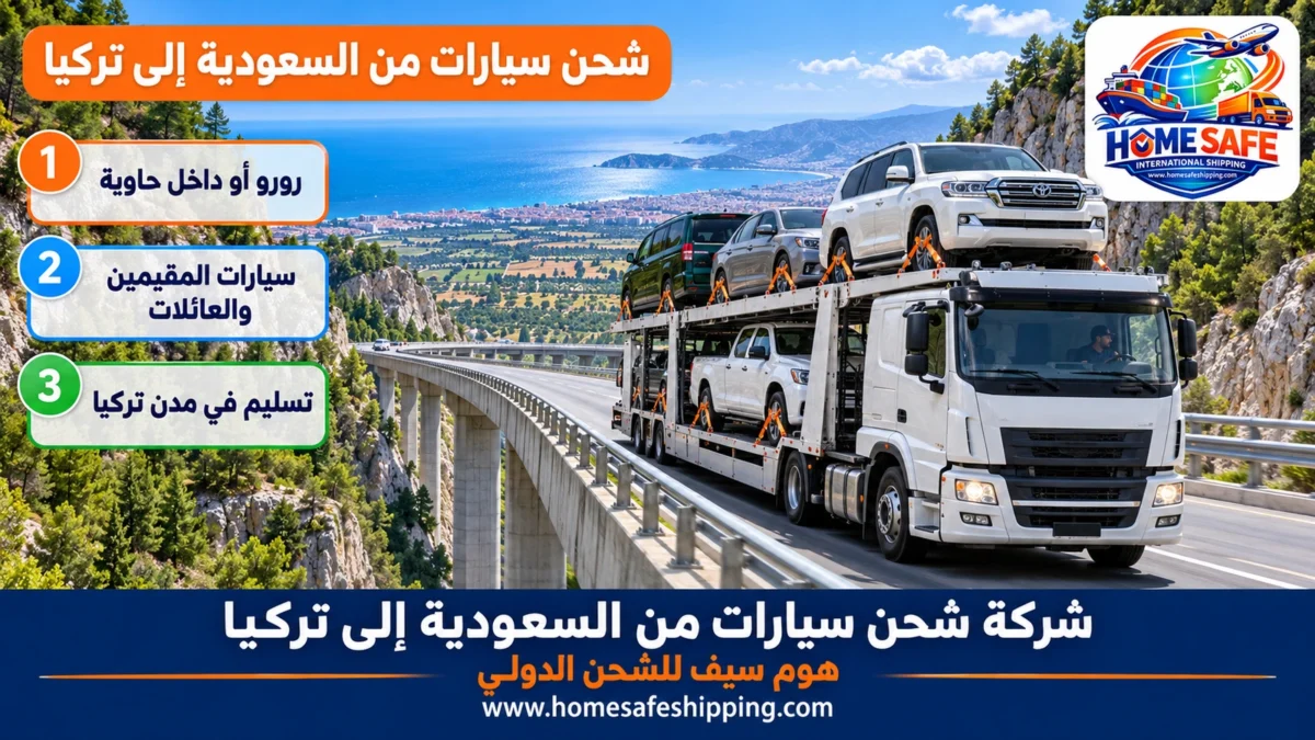 شركة شحن سيارات من السعودية إلى تركيا