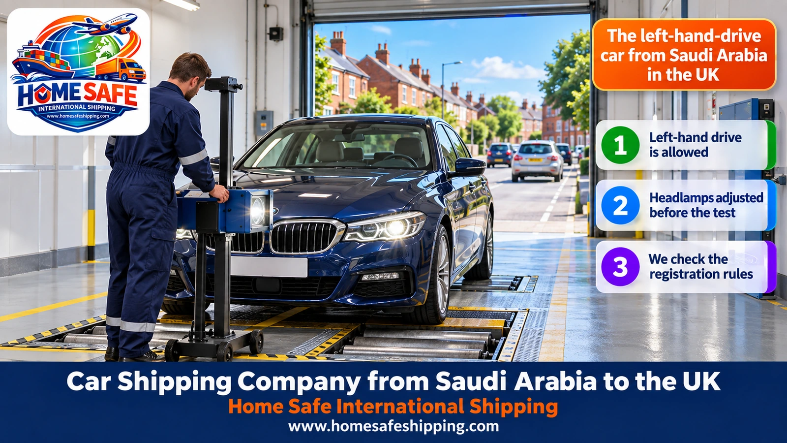 The left-hand-drive car from Saudi Arabia in the UK