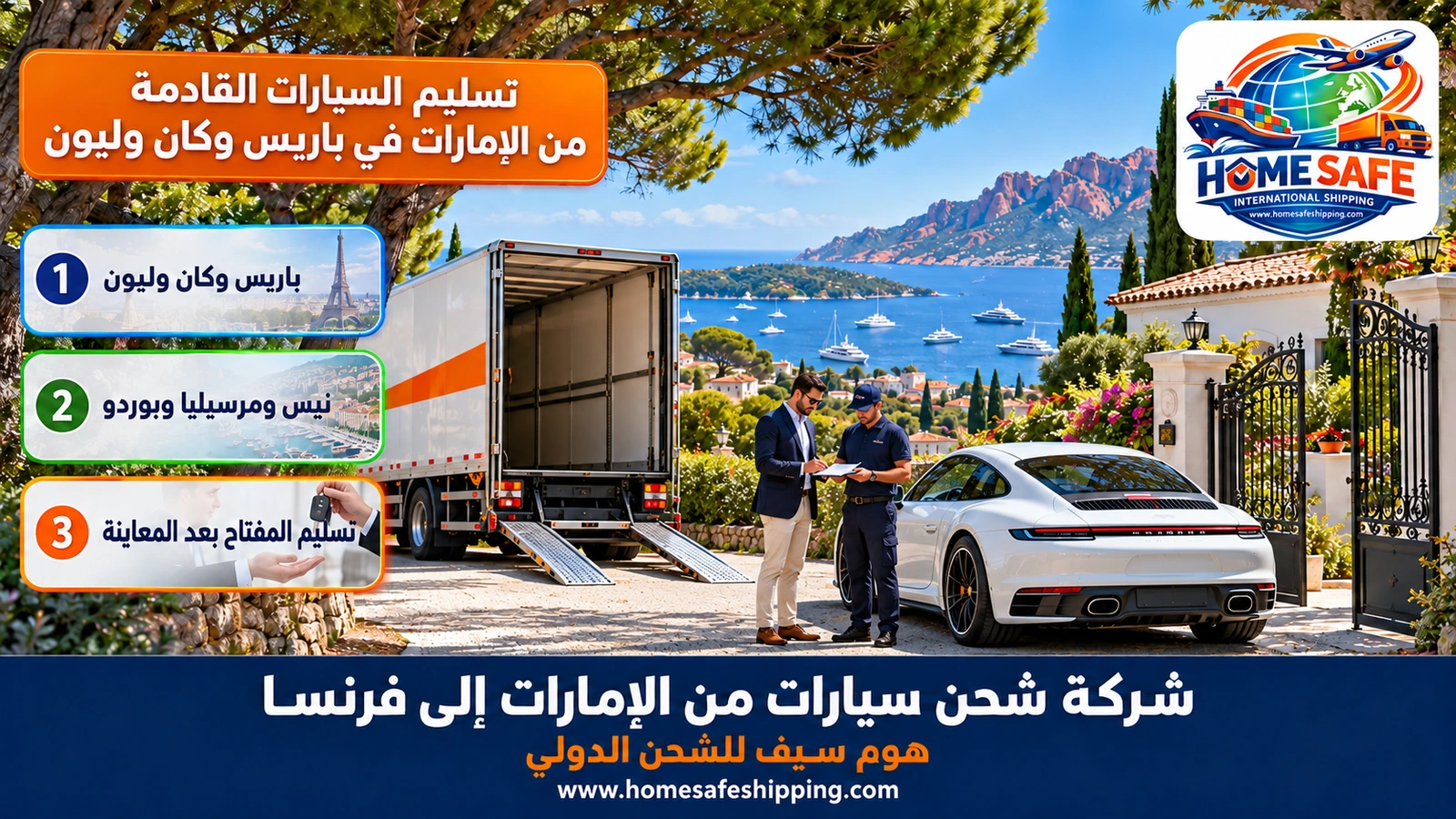 تسليم السيارات القادمة من الإمارات في باريس وكان وليون
