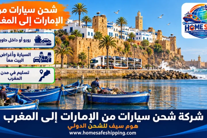 شركة شحن سيارات من الإمارات إلى المغرب