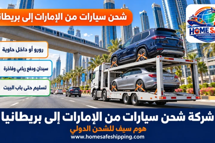 شركة شحن سيارات من الإمارات إلى بريطانيا