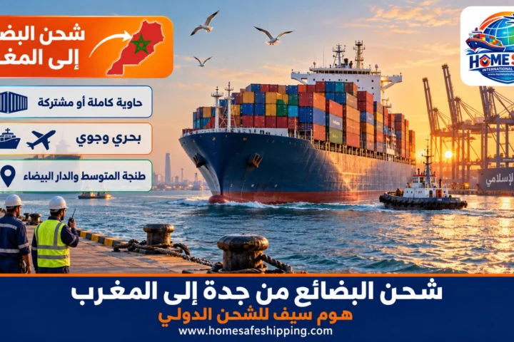 شحن البضائع من جدة إلى المغرب بحراً