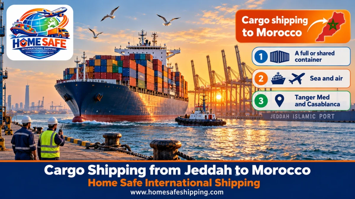 Cargo shipping from Jeddah to Morocco by sea