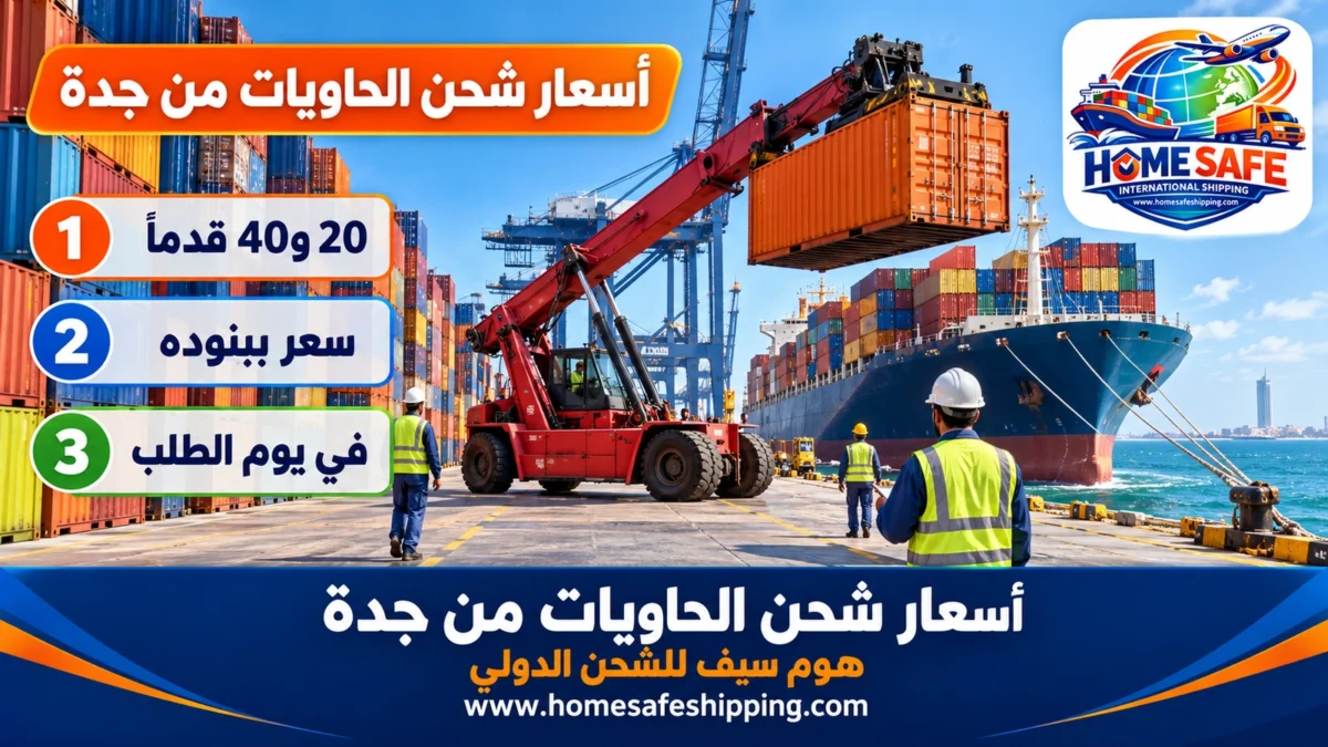 أسعار الشحن الدولي للحاويات من جدة