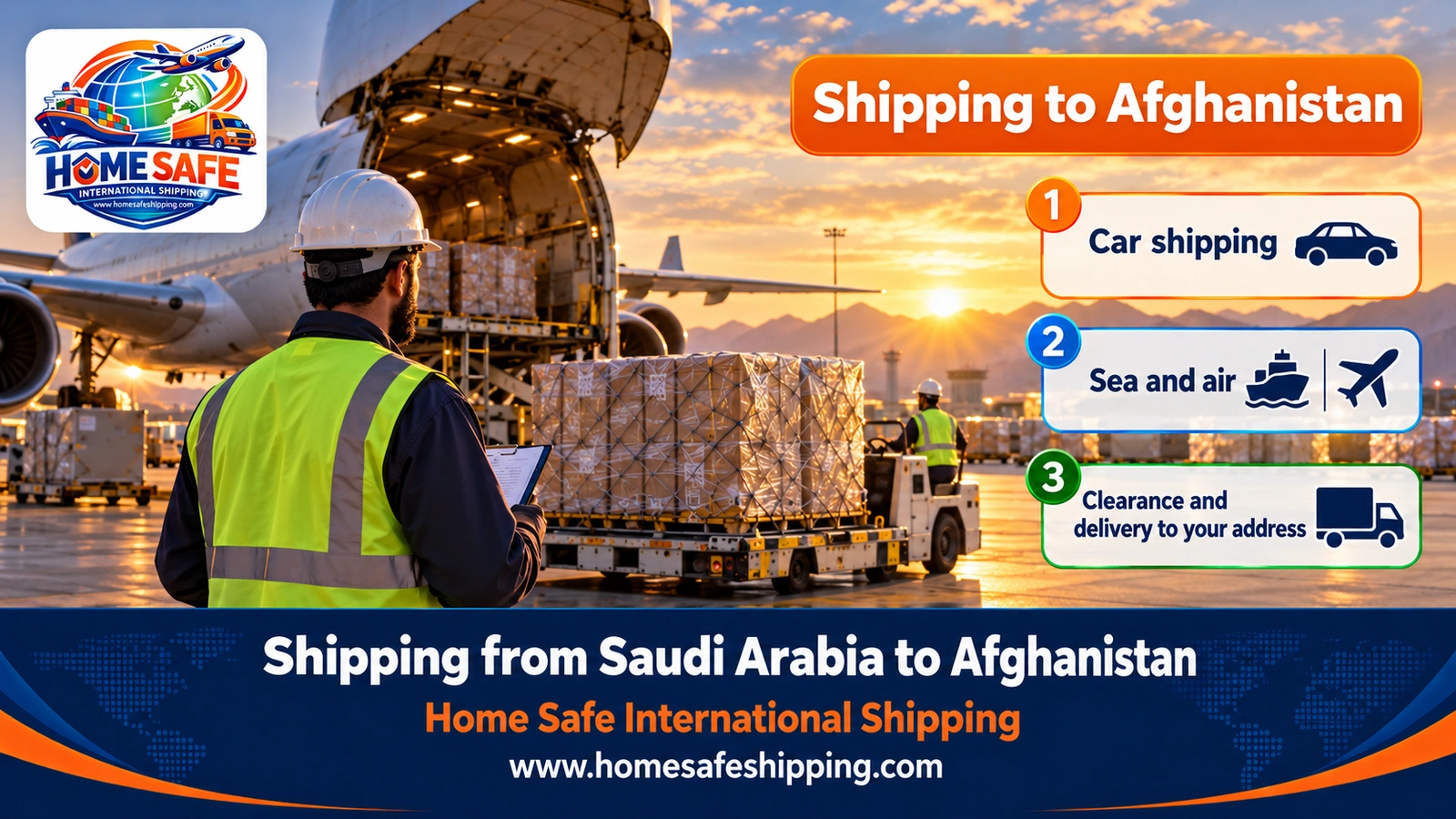 Shipping from Saudi Arabia to Afghanistan
