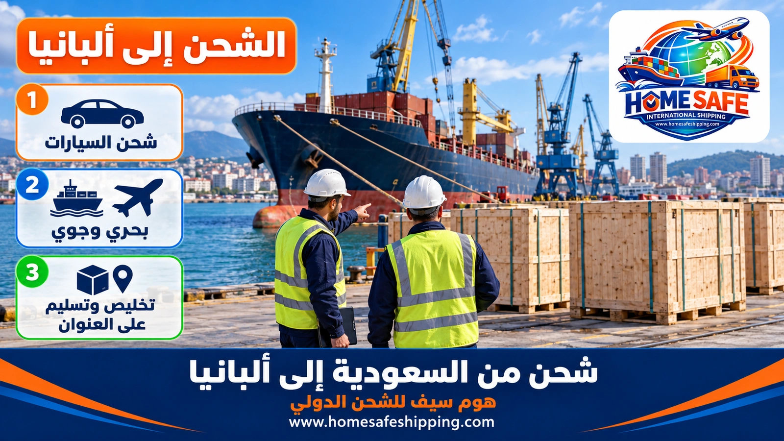 شحن من السعودية إلى ألبانيا