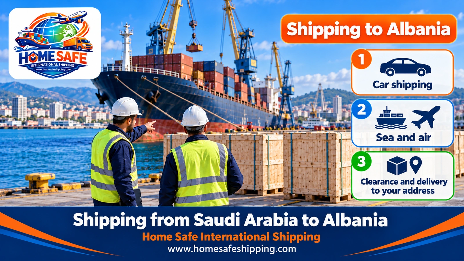 Shipping from Saudi Arabia to Albania