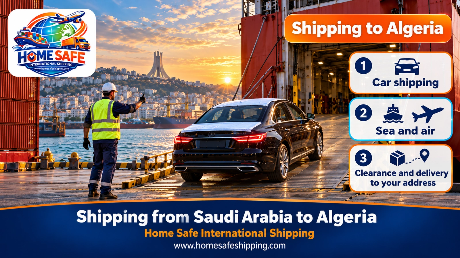 Shipping from Saudi Arabia to Algeria