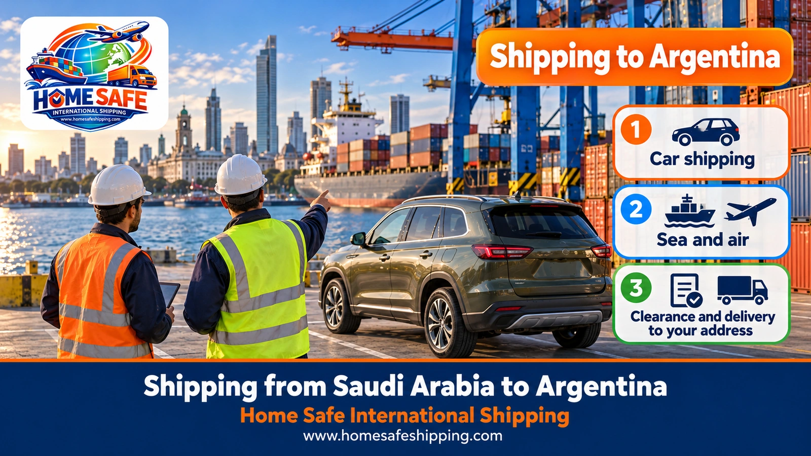 Shipping from Saudi Arabia to Argentina