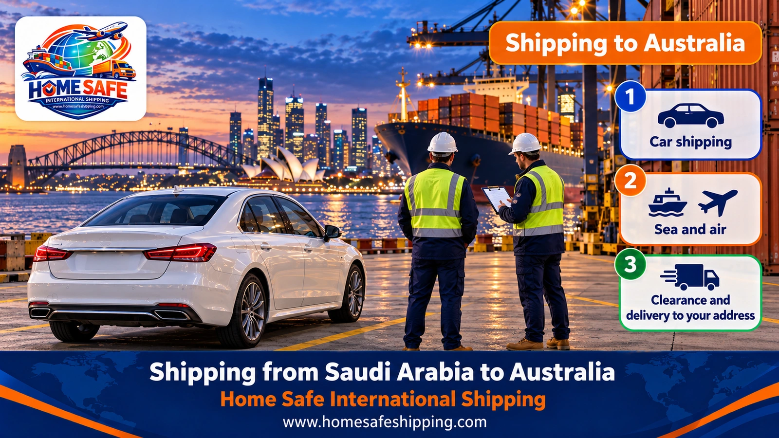 Shipping from Saudi Arabia to Australia