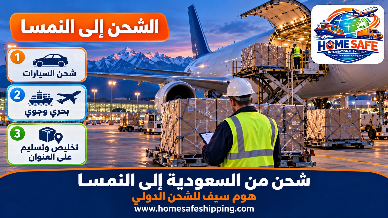 شحن من السعودية إلى النمسا