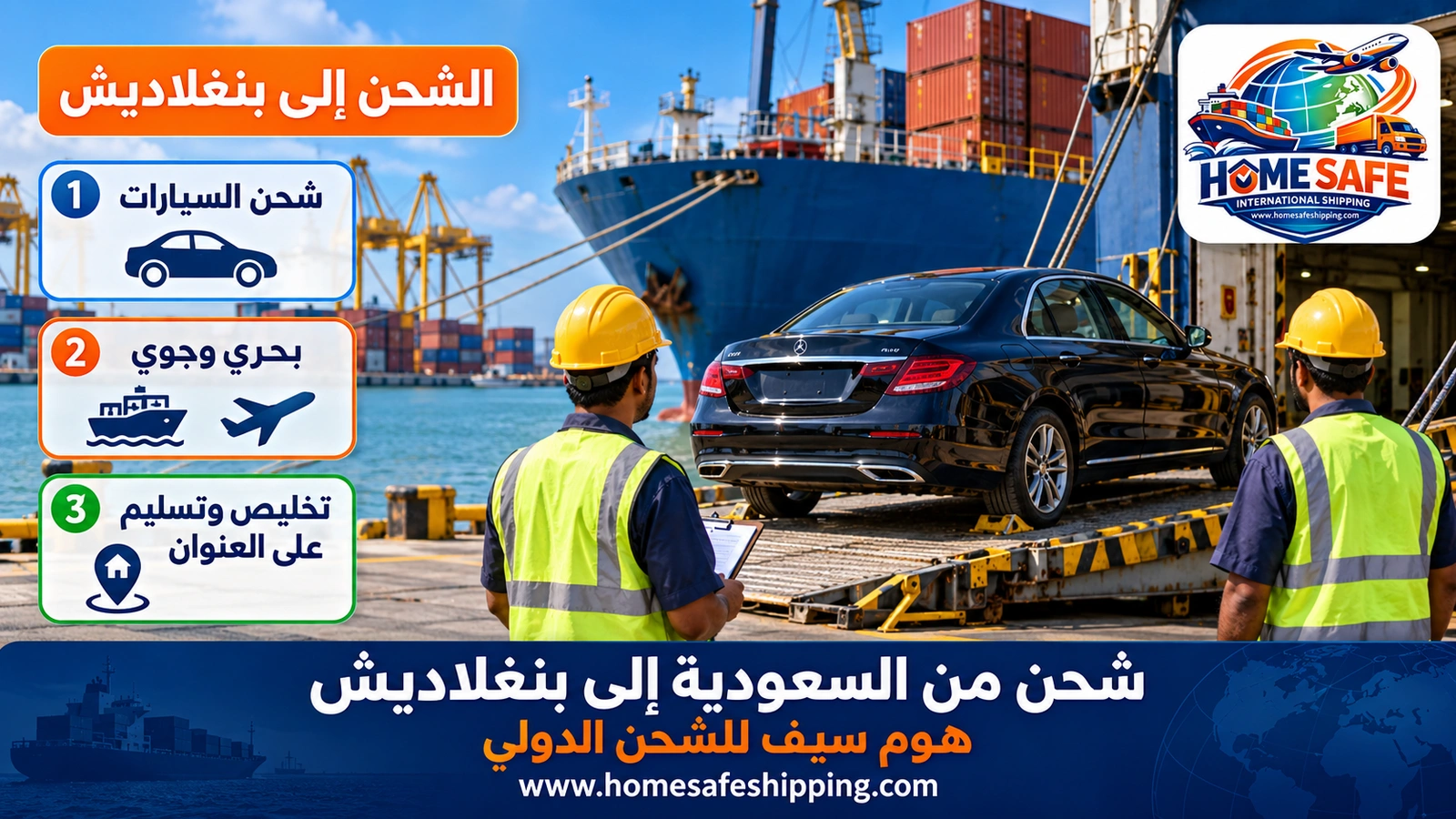 شحن من السعودية إلى بنغلاديش