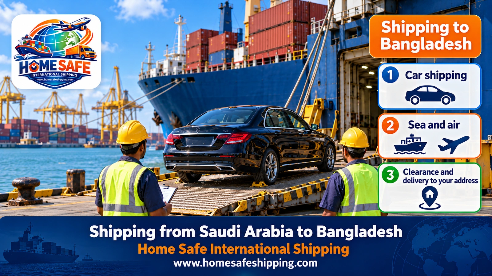 Shipping from Saudi Arabia to Bangladesh