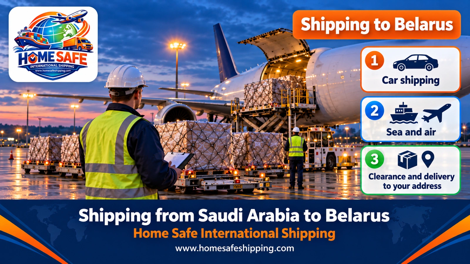 Shipping from Saudi Arabia to Belarus
