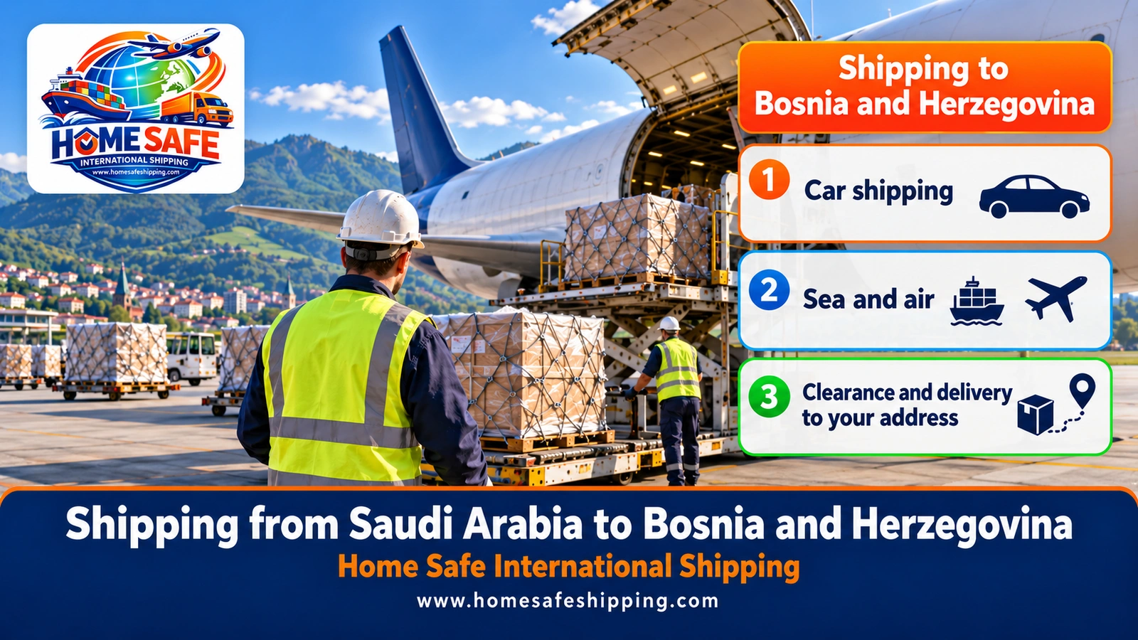 Shipping from Saudi Arabia to Bosnia and Herzegovina