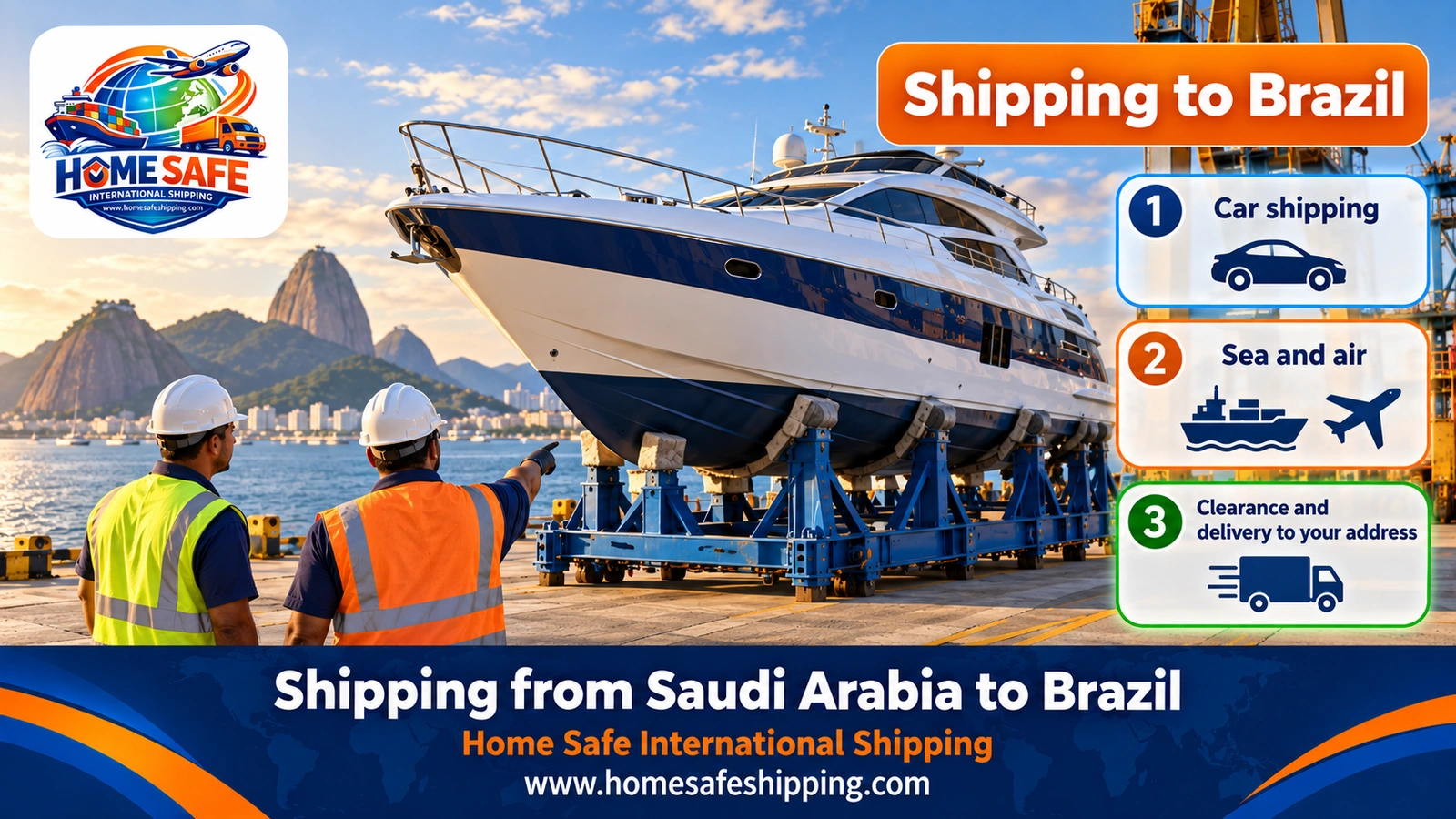 Shipping from Saudi Arabia to Brazil