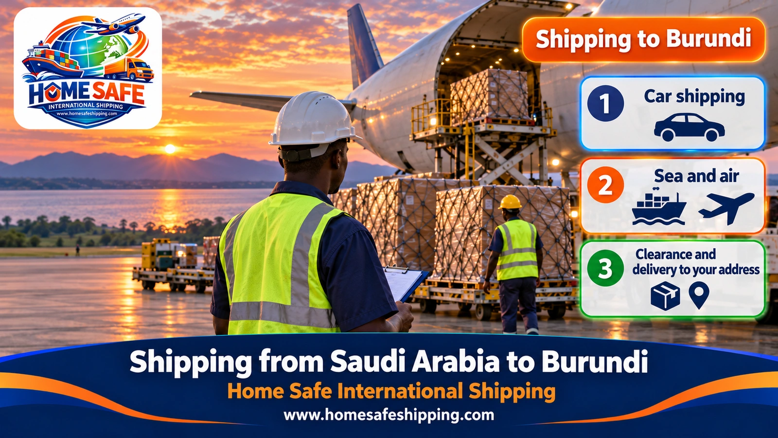 Shipping from Saudi Arabia to Burundi