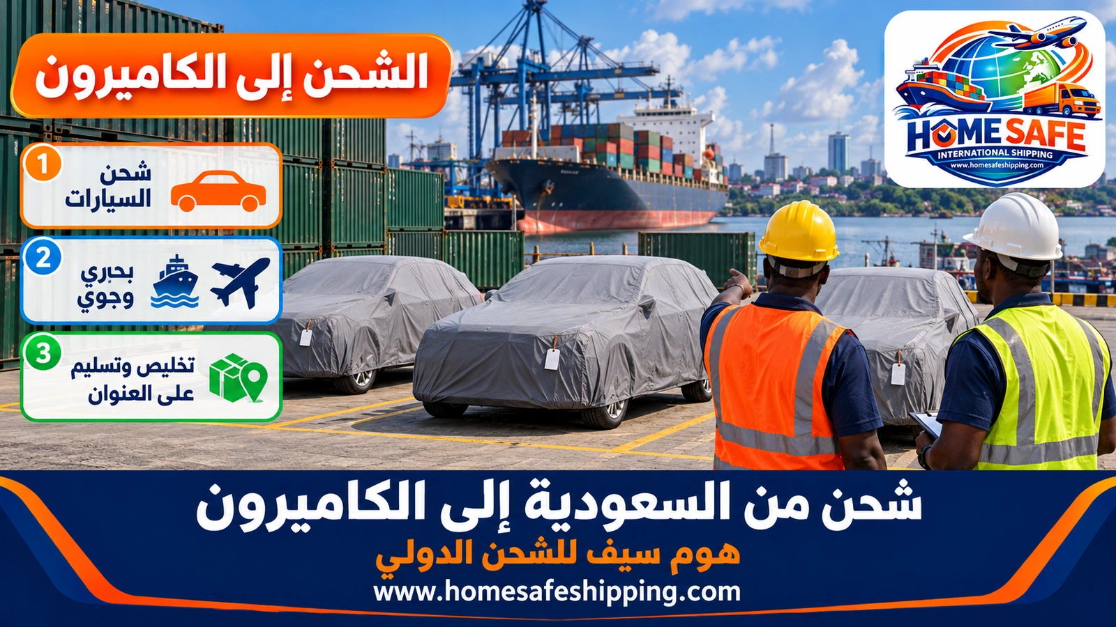 شحن من السعودية إلى الكاميرون