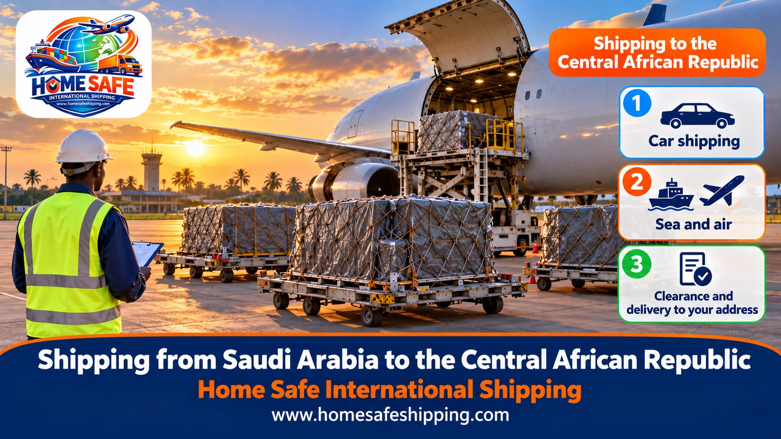Shipping from Saudi Arabia to the Central African Republic