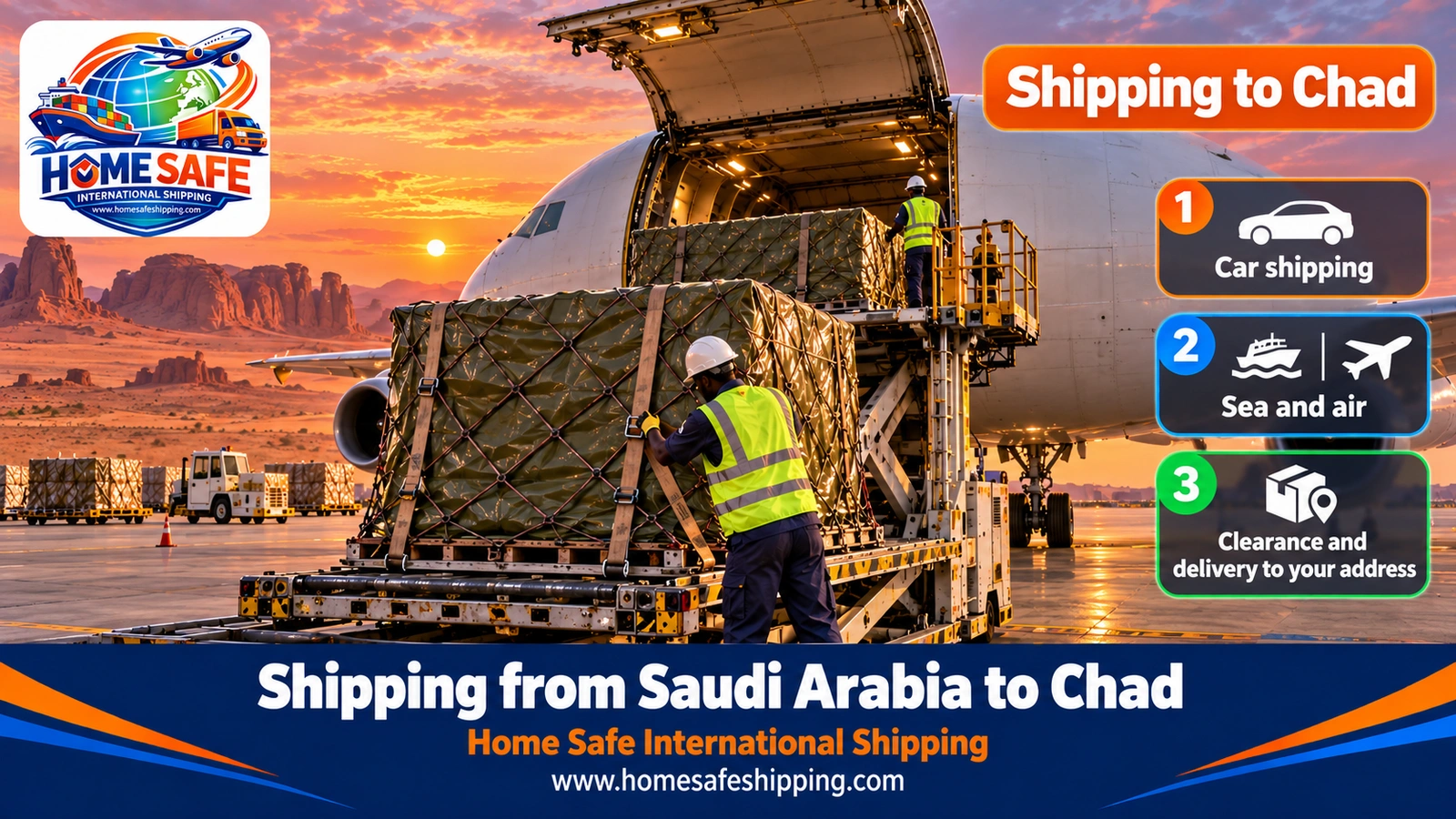 Shipping from Saudi Arabia to Chad